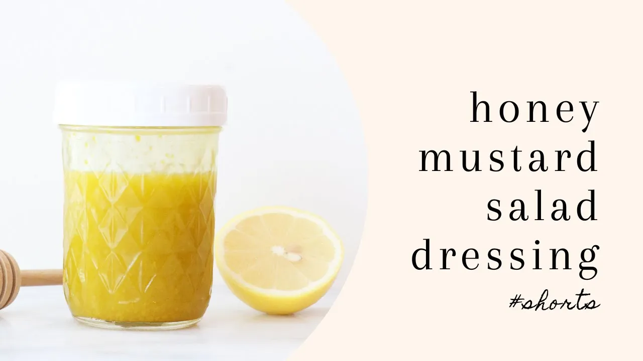 REALLY GOOD Honey Mustard Salad Dressing   #shorts