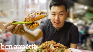 we tried the most famous street seafood in hong kong street eats bon app tit