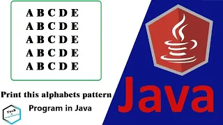 Java Alphabet Pattern Program Tutorial in Hindi Program-5