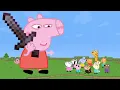 Lagu GIANT Peppa vs 10 Minecraft Speedrunners