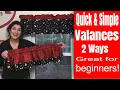 How to Sew - Easy Window Valances