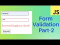 password length validation in javascript in hindi Javascript tutorial for beginners - 38