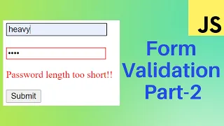 password length validation in javascript in hindi Javascript tutorial for beginners - 38