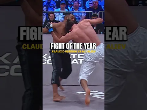 Fight Of The Year?? ⚔️ Claudio Ribeiro vs Ali Aliev | Karate Combat #Shorts