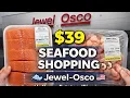 39 Seafood Shopping at Jewel-Osco Fresh Salmon Shrimp Haul Illinois Grocery Tour March 2026