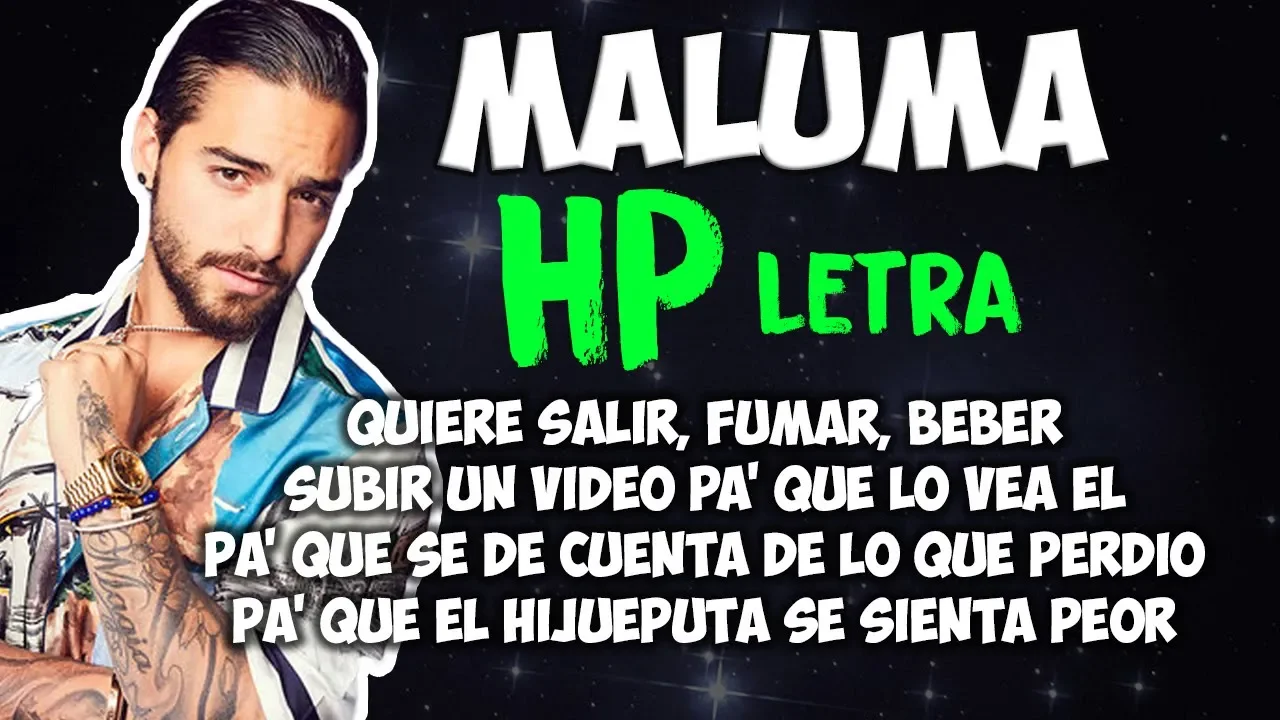 Maluma - HP (Letra/Lyrics)