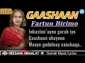 FARTUUN BIRIMO - GAASHAAN LYRICS | AYNU GURI YAGLEELNEE GOORMAAN KA DHIGANAA | HEES JACAYL CALAACAL