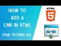 How to create a Hyperlink in HTML HTML Tutorial 2021