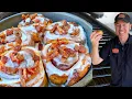Download Lagu Grilled Cinnamon Rolls - The BEST Cinnamon Roll Recipe with Bacon - PK Grill