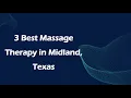3 Best Massage Therapy in Midland Texas Massage Studios