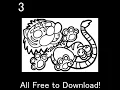 Cute Tiger Easy Animal coloring pages Free