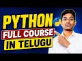 Python Full Course in Telugu Beginner to Advanced Zero to Hero Python Tutorial for Beginners