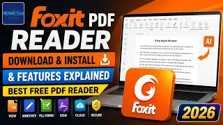 Foxit PDF Reader 2026 Download Install Features Explained Best Free PDF Reader AMSTech
