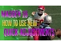 Madden 16 Tips - How To Use New Quick Adjustments On Defense