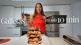 Galletas Saludables de Banana, Almendras y Chocolate | Snack Fácil y Nutritivo