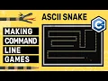 Game Coding Challenge Snake simple text based game to learn C programming for beginners