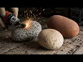 Watch 3 Ordinary Rocks Transform Into Something Amazing DIY Stone Art