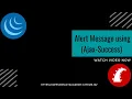 Display successful alert message using success option in AJAX