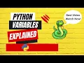Python variables and data types explained Learn Python basics with this this tutorial for beginners