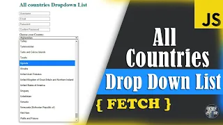 All Countries Drop Down List HTML Select Country Name