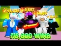 The ULTIMATE 118 600 Wins Squad in Roblox Bedwars