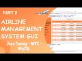 GUI for Airline Management System using Java Part 2