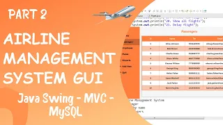 GUI for Airline Management System using Java Part 2