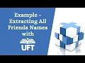 Descriptive programming qtp example-Extracting all friends names with uft