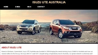 Part - Make an Isuzu Website Using