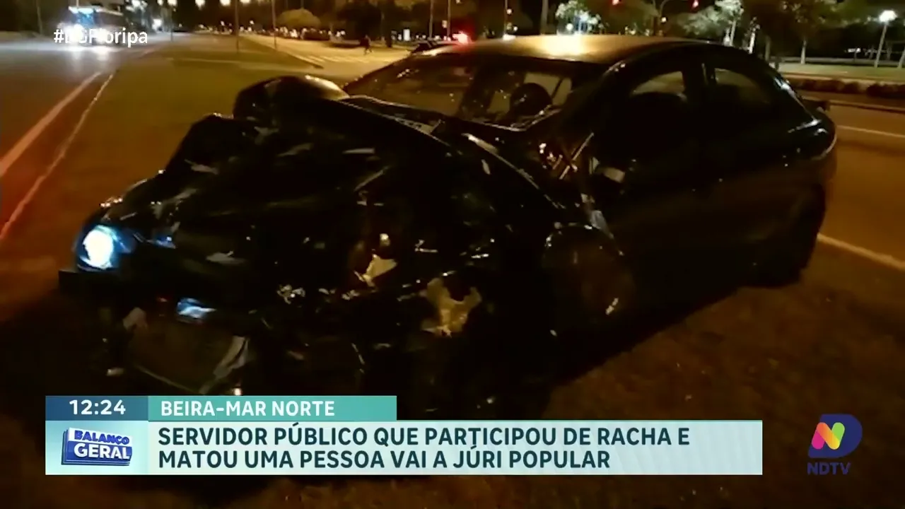 Servidor público envolvido em racha na Beira-Mar Norte irá a júri popular