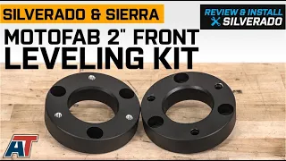 2007-2018 Silverado Sierra MotoFab 2 Front Leveling Kit Review Install