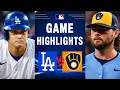 Milwaukee Brewers Vs Los Angeles Dodgers Full Game Highlights August 14 2026 MLB Season