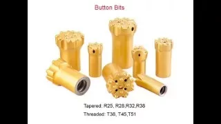 Rock Drilling bits for mining quarrying tunneling