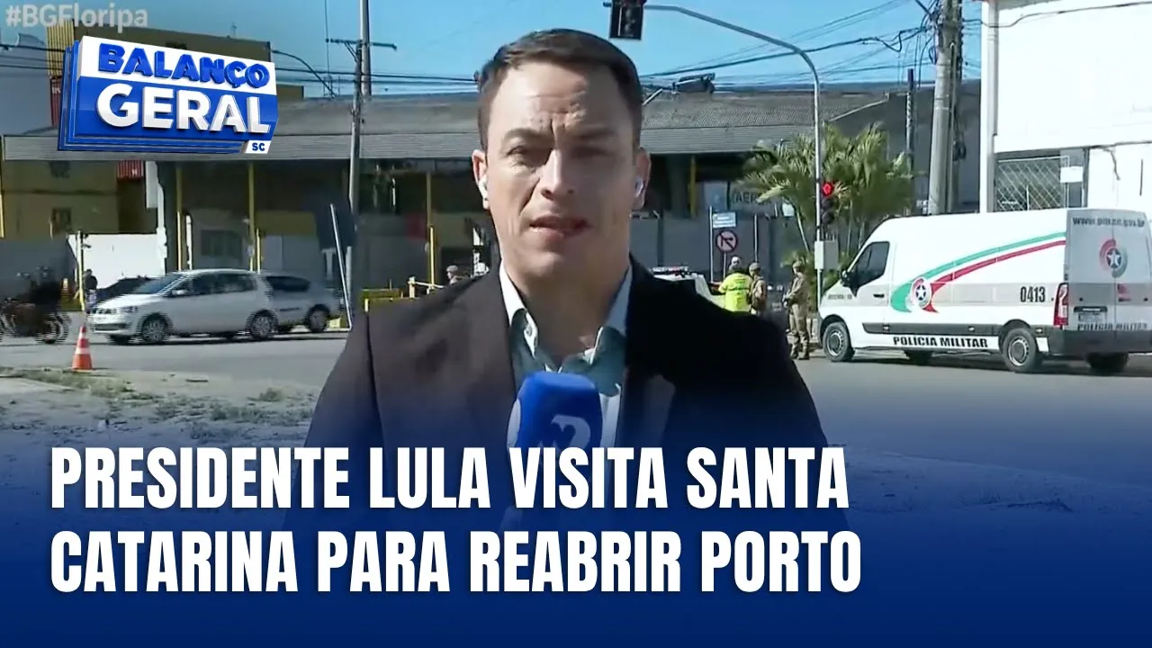 Lula participa da retomada das operações do Porto de Itajaí