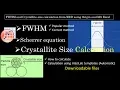 Download Lagu FWHM \u0026 Crystallite Size from XRD using Origin | 2 methods | Scherrer equation