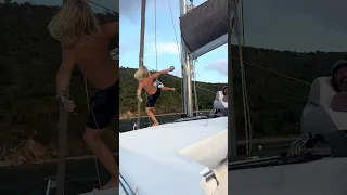 When You Live on a Boat… You Improvise 😂🥊