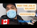 Part time job at walmart Orientation Day