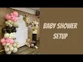 Let s Decorate Boho Teddy Bear Baby Shower Setup