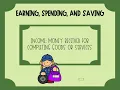 Earning Spending and Saving digital anchor chart