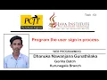 Web Programming Web Project Task 03 Program the User Sign-in Process Java Institute