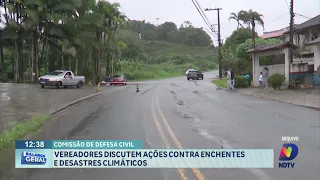 Vereadores discutem ações contra enchentes e desastres climáticos