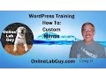 WordPress Tutorial How To Custom Menus