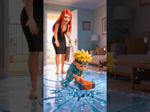 Naruto quebrou o chão da casa?! 😱