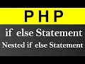 if else and Nested if else Statement in PHP Hindi