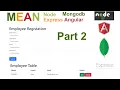 Nodejs Angular with Mongodb MEAN Crud App Part 2