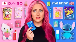I Bought Japanese Dollar Store VS American Dollar Store DAISO
