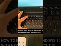 Download Lagu HOW TO EXIT APP IN WINDOWS 10 WITH KEYBOARD SHORTCUT ⌨️#technology #tech #shorts #short
