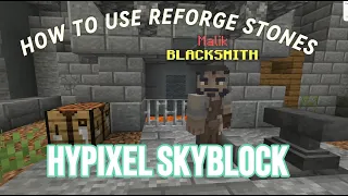 How to use a reforge stone-Hypixel Skyblock