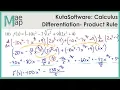 KutaSoftware Calculus - Product Rule