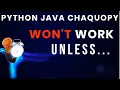 Chaquopy WORKS If You Do THIS